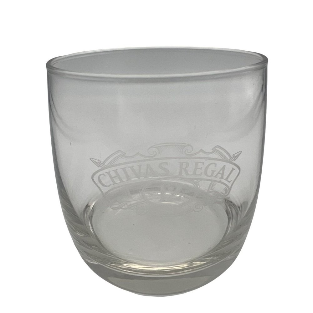 Chivas Regal Lowball Whiskey Glass Aged 12 Years Barware On the Rocks 3.5"